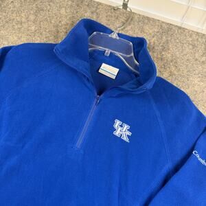 Kentucky Wildcats Women’s V Neck T Shirt White Blue Gold Size Small 974